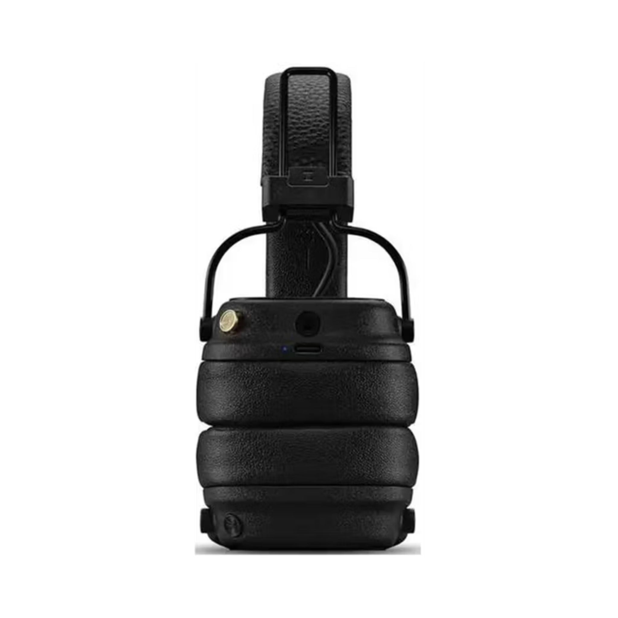 Marshall Major V Wireless On-Ear Headphones with Rugged & Foldable Design, Wireless Charging, 3 Hours Charging Time, Customizable M-Button, Bluetooth Version 5.3, Up to 100 Hours Play Time - Black