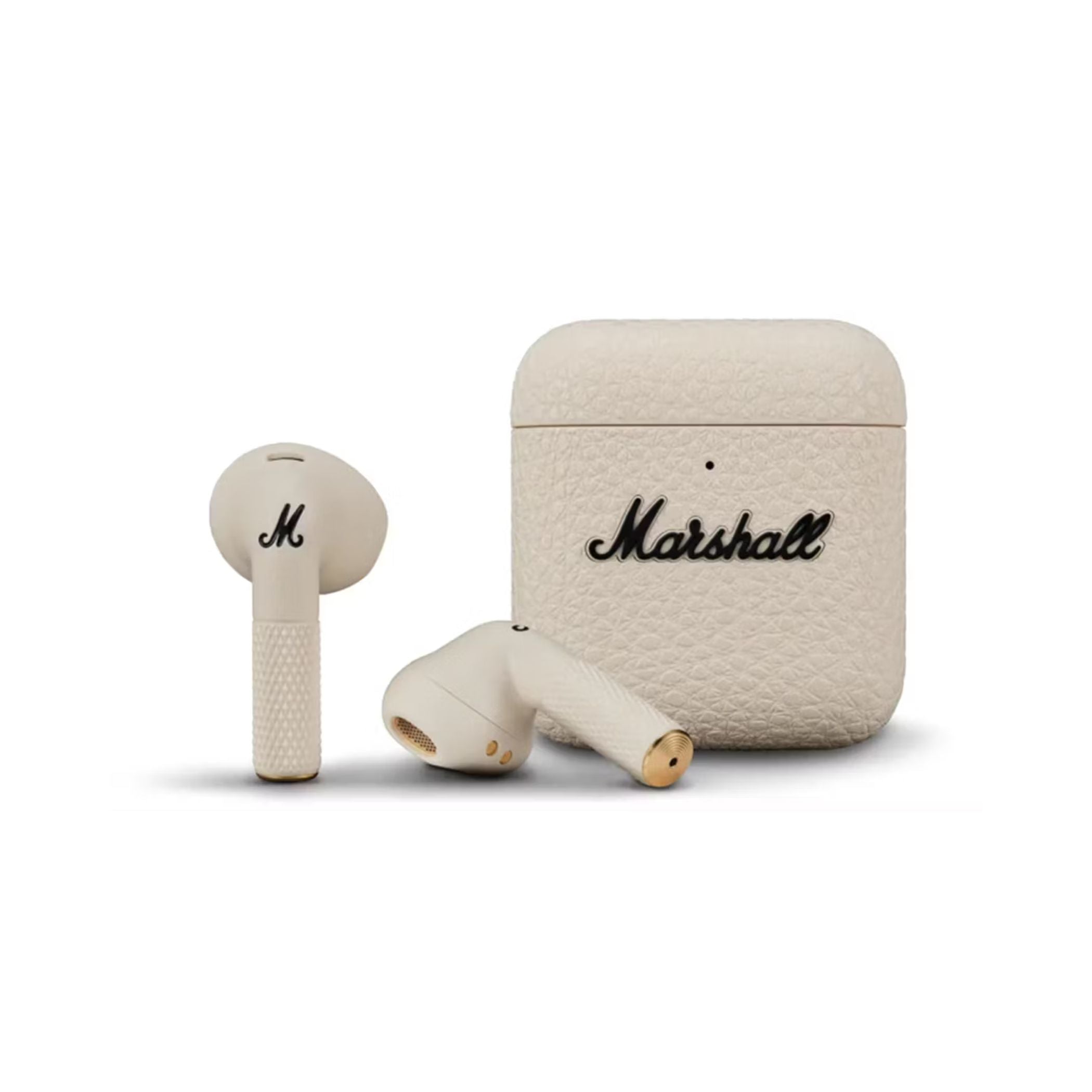 Marshall Minor IV Wireless Earbuds with Active Noise Cancellation, Waterproof, 12mm Driver Size, Bluetooth Version 5.3, Up to 30 Hours Playtime, Touch Control- Cream