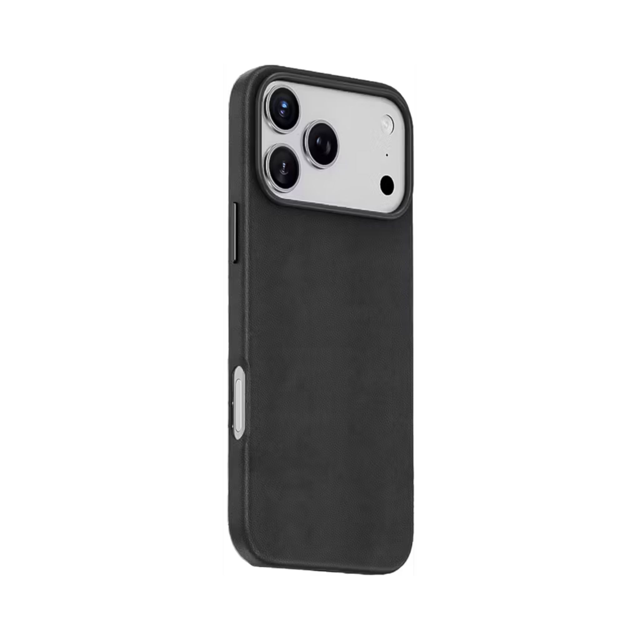Black phone case on a white background
