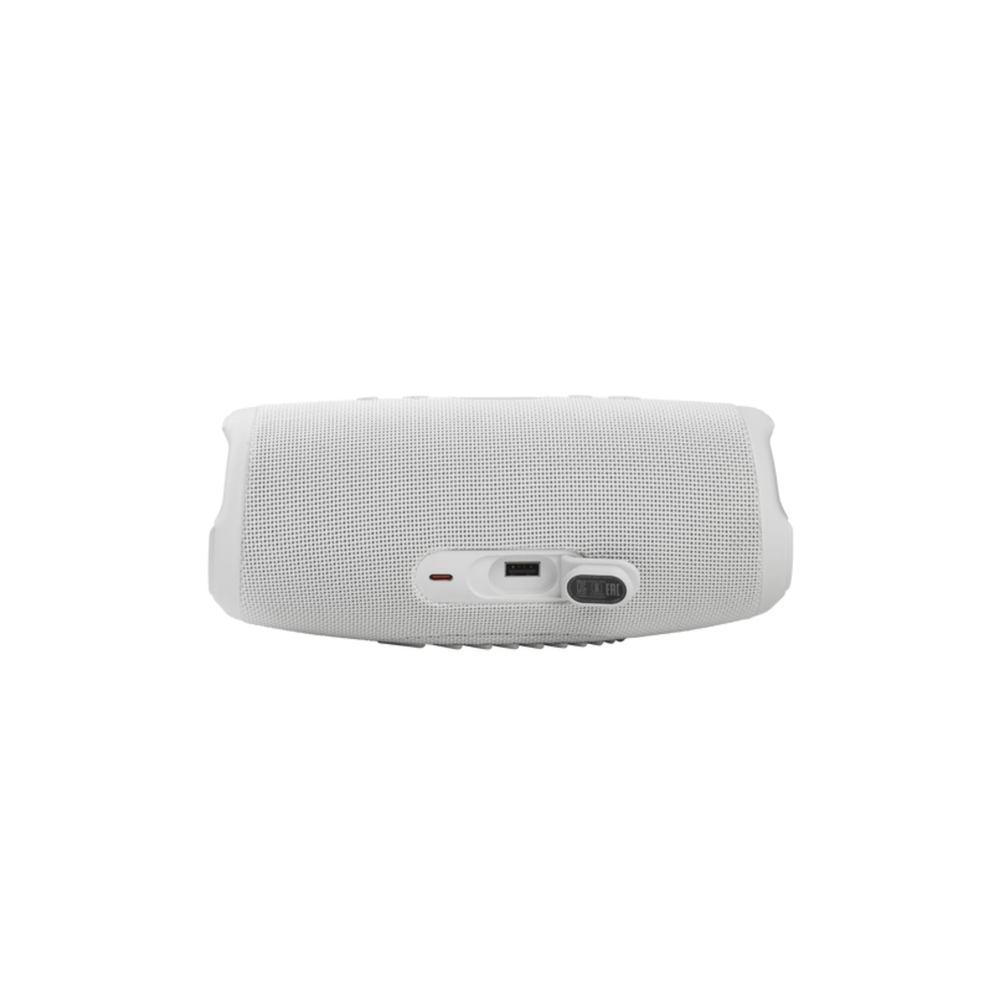JBL Charge 5 Portable Speaker, Built-In Powerbank, Powerful JBL Pro Sound, Dual Bass Radiators, 20H of Battery, IP67 Waterproof and Dustproof, Wireless Streaming, Dual Connect - White