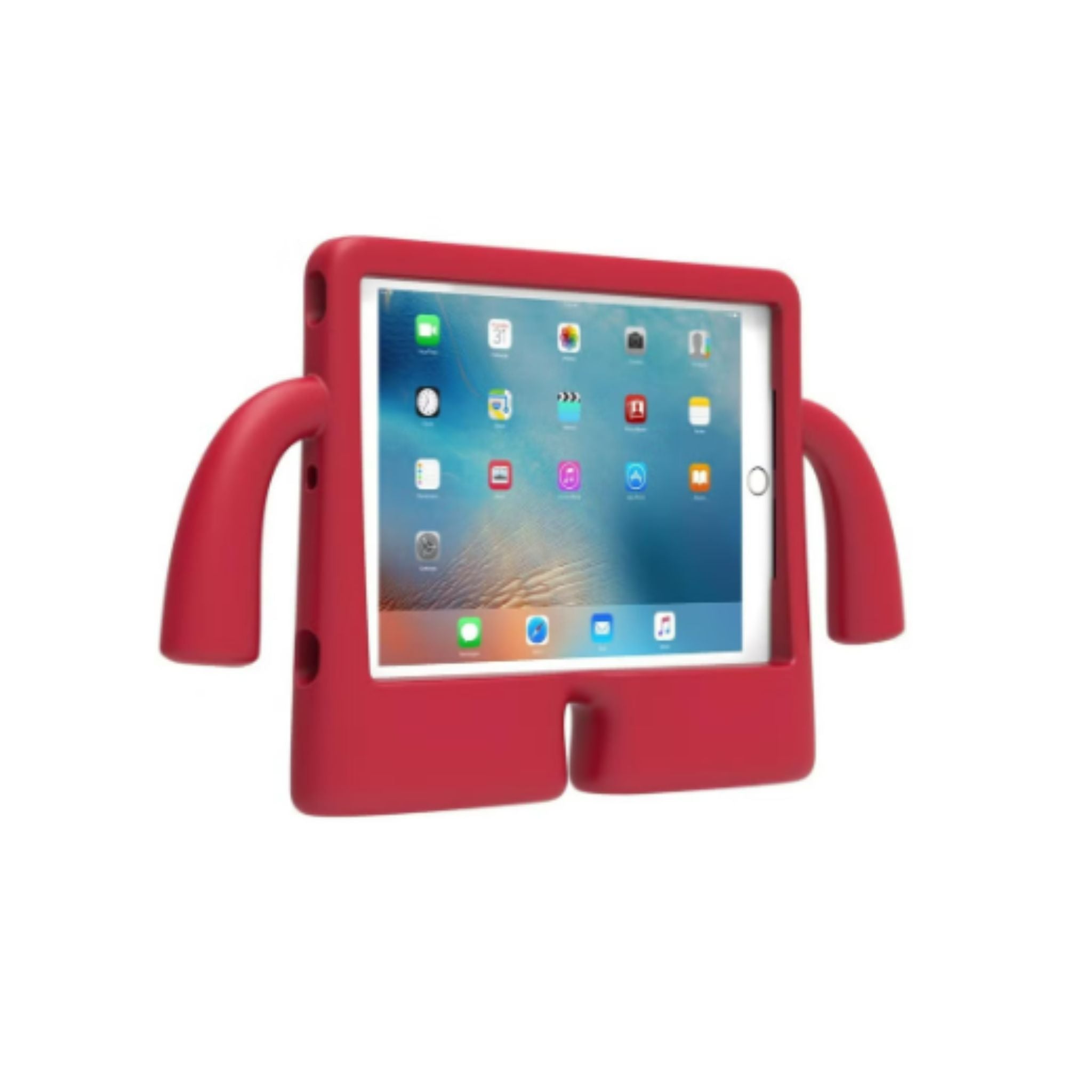 iPad Case Air 5th Generation 4th 10th 10.9 inch Pro 11 2020 2021 2022 Durable Shockproof Protective Cover for Kids Girls Boys - Silicone-Red