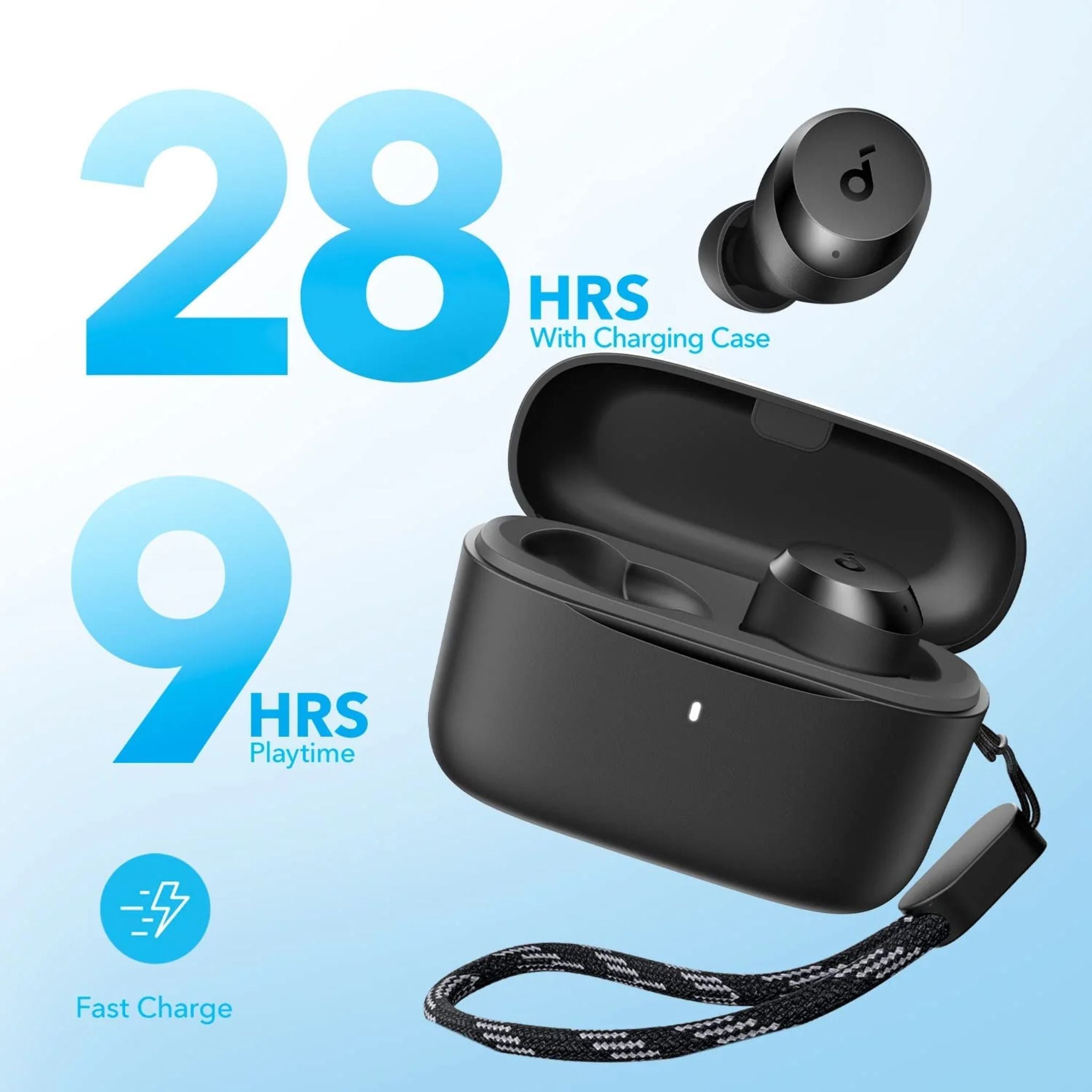 Anker A20i Bluetooth 5.3, App, Customized Sound, 28H Long Playtime, Water-Resistant