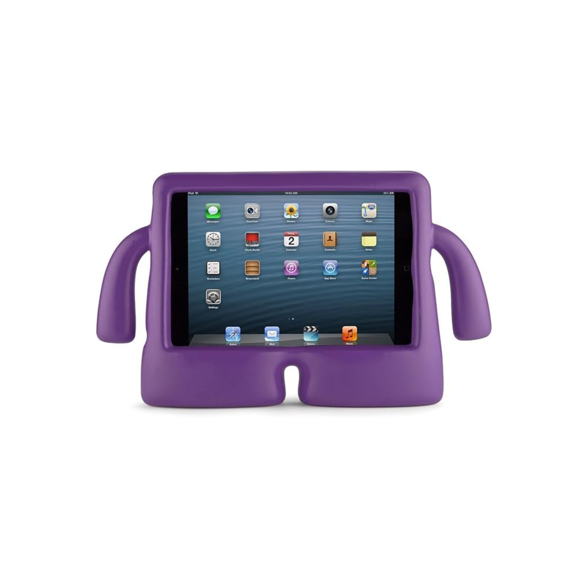 Kids Case for IPad, Silicone IPAD 2-3-4 Fun & Durable iPad Mini Kids Case Ultimate Protection with Freestanding Design- Purple