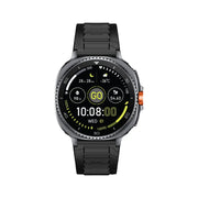 Green Lion Connect2 Smart Watch with 1.43" AMOLED Display, Bluetooth Calling, 920mAh Battery, Always-On Display, Health Monitoring & 1 ATM Water Resistance - Black