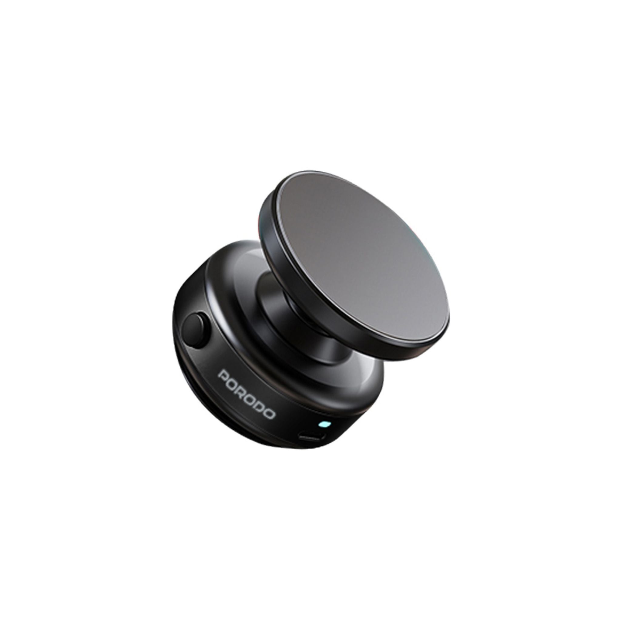 Black magnetic phone holder with 'Dorodo' branding on a white background