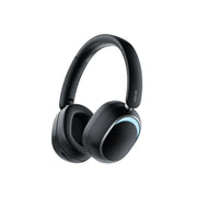 Green Lion Santos Wireless ANC Headphones Bluetooth 6.0 Active Noise Cancellation 40mm Dynamic Drivers Up to 50 Hours Playtime USB-C Fast Charging Built-in Microphone Foldable Design Adjustable Headband PU Padded Ear Cushions Ambient LED Light- Black