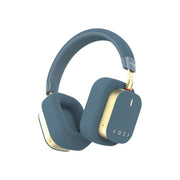 Green Lion Cannes Wireless ANC Headphones Bluetooth 6.0 Hybrid Active Noise Cancellation 6 Mic ENC Calls 40mm Drivers Deep Bass Audio Low Latency Over Ear Adjustable Headband Type C Fast Charging Up to 90 Hours Playtime- Blue