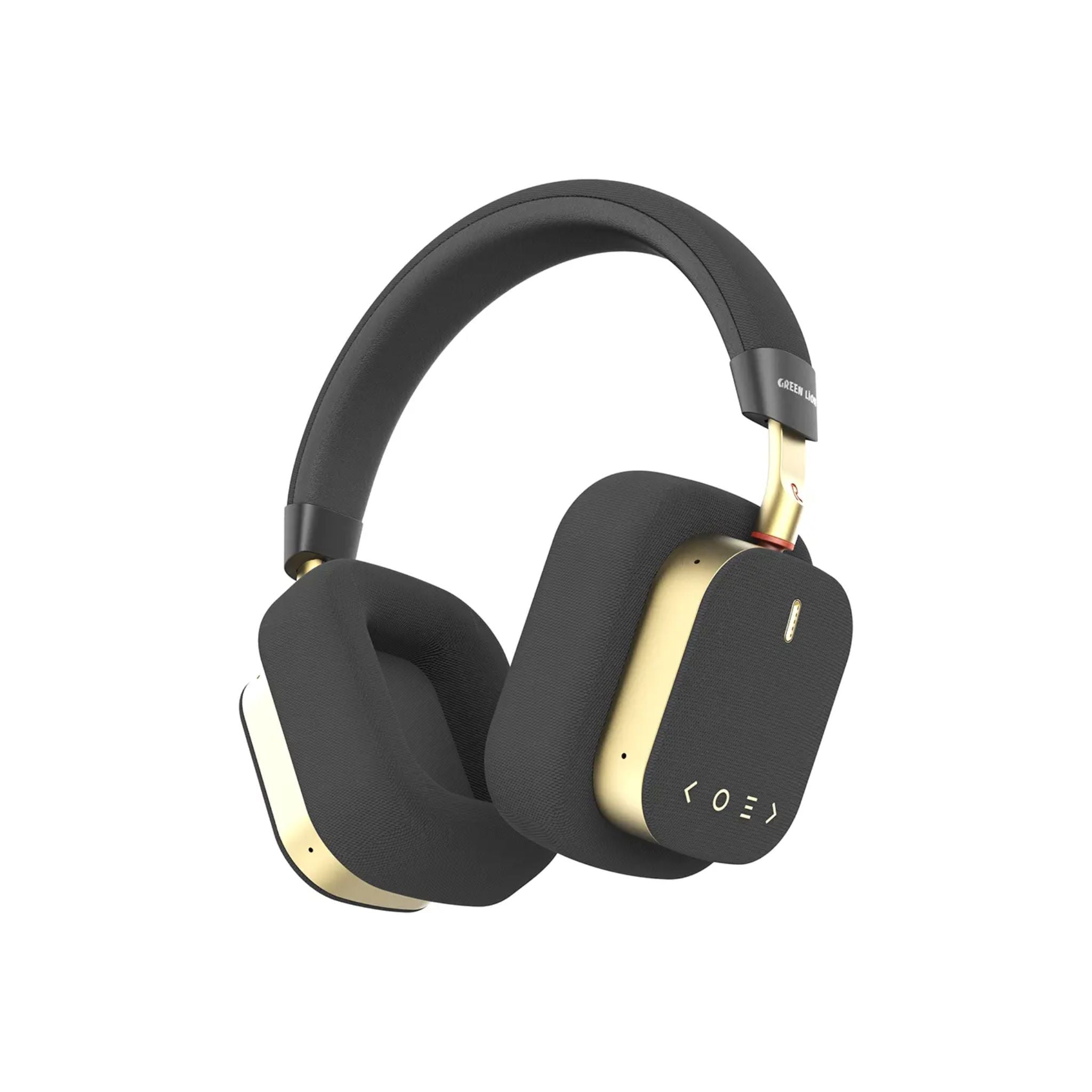 Green Lion Cannes Wireless ANC Headphones Bluetooth 6.0 Hybrid Active Noise Cancellation 6 Mic ENC Calls 40mm Drivers Deep Bass Audio Low Latency Over Ear Adjustable Headband Type C Fast Charging Up to 90 Hours Playtime- Black