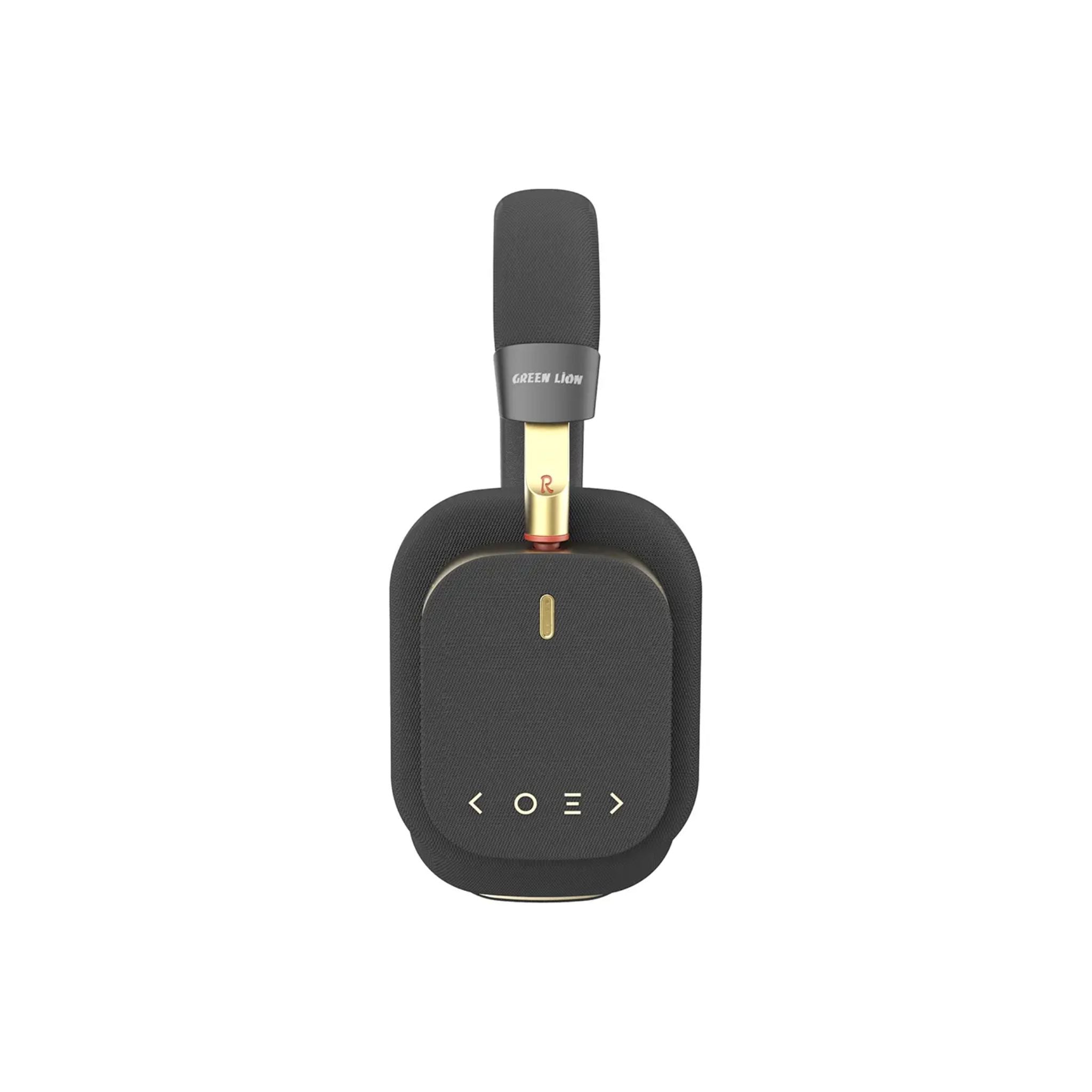 Green Lion Cannes Wireless ANC Headphones Bluetooth 6.0 Hybrid Active Noise Cancellation 6 Mic ENC Calls 40mm Drivers Deep Bass Audio Low Latency Over Ear Adjustable Headband Type C Fast Charging Up to 90 Hours Playtime- Black