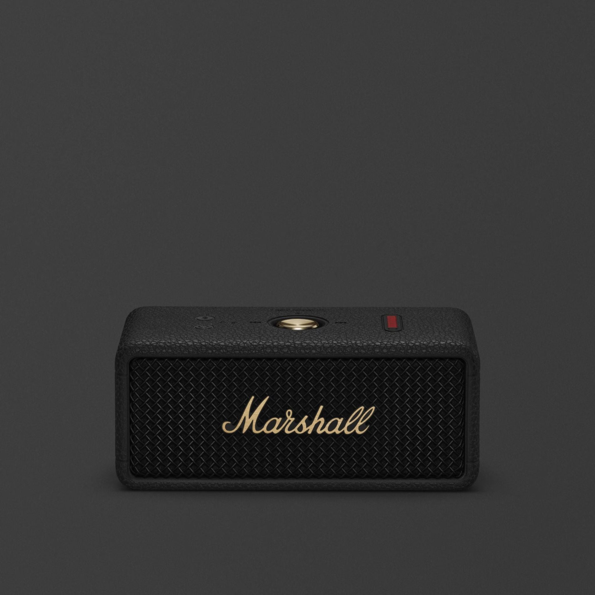 Marshall Emberton III Compact Portable Wireless Speaker with More than 32 Hours of Playtime, IP67 Water Resistance Level, Bluetooth Version 5.3, Built-in Microphone - Black / Brass
